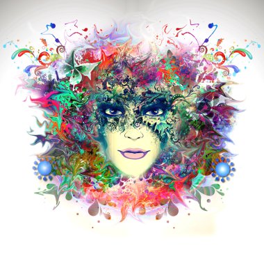 Soyut ve mistik kadın