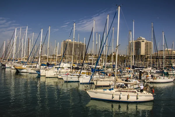 Port with yachts for rent. — Stock Photo, Image