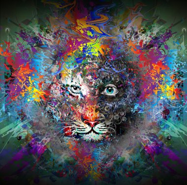 Boya sıçraması ile kaplan