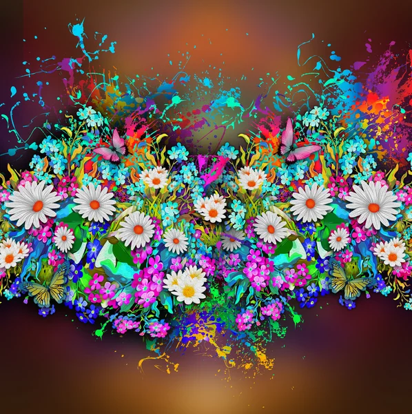 Harmonie floral achtergrond. — Stockfoto