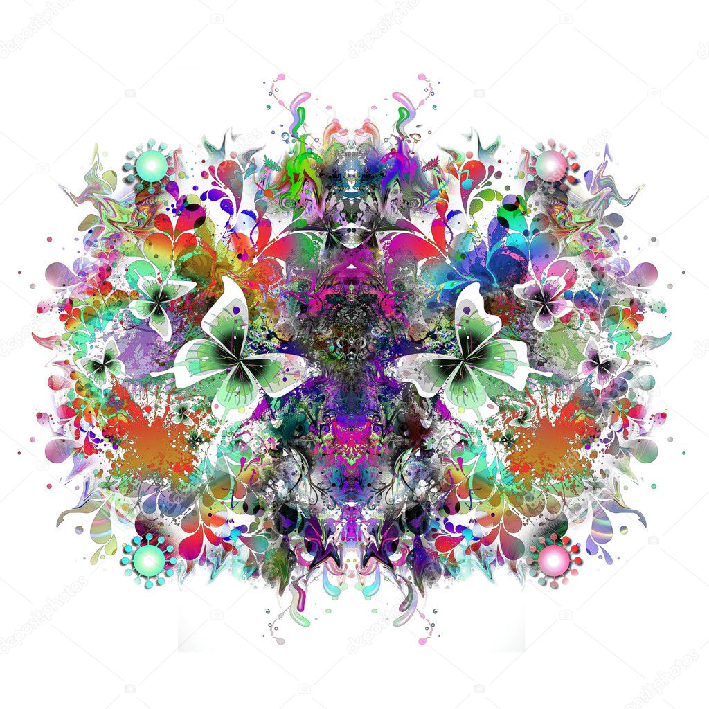 Harmony abstract floral concept