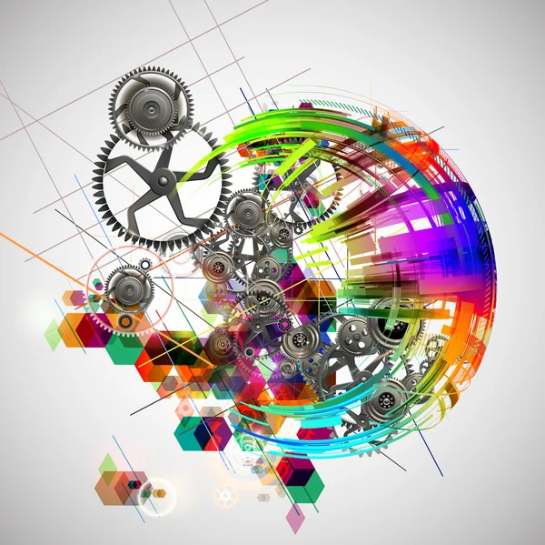 Abstract colorful mechanism — Stock Photo, Image