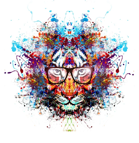 Bardaklarda renkli kaplan