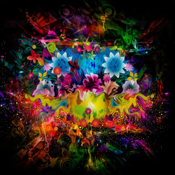 Flores coloridas abstractas —  Fotos de Stock