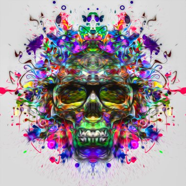 Kafatası gözlük, sanat