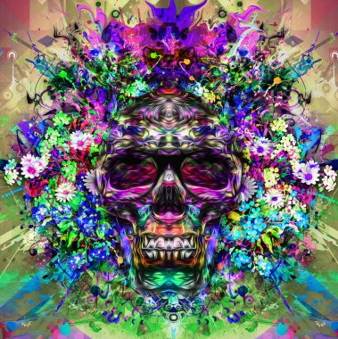 Kafatası gözlük, sanat