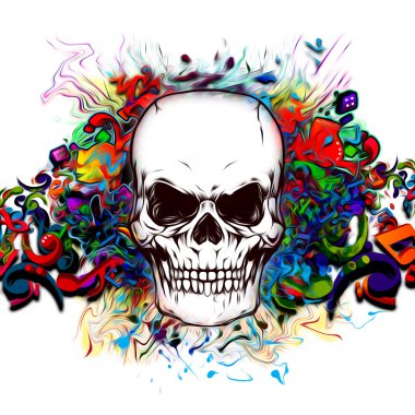 Kötü kafatası illüstrasyon