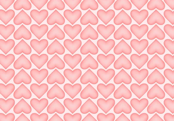 Corazones Rosados Patrón Sin Costuras Gráfico Vectorial Ilustración — Vector de stock