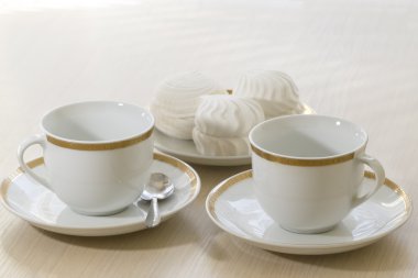 Beyaz kahve bardağı.