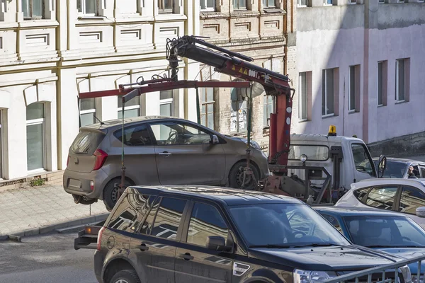 Die Evakuierung des Autos. — Stockfoto