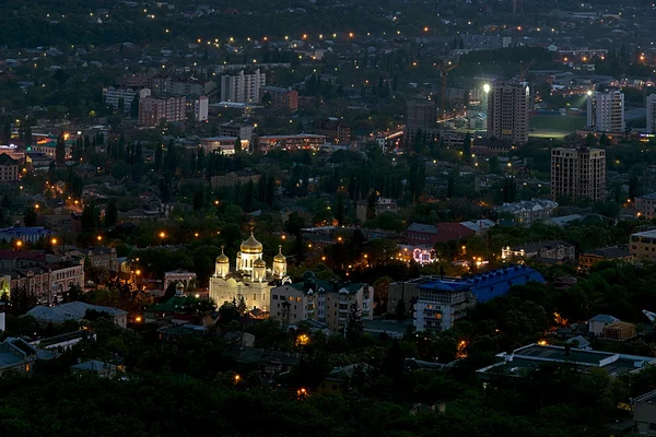 Gece şehri. Pyatigorsk. — Stok fotoğraf