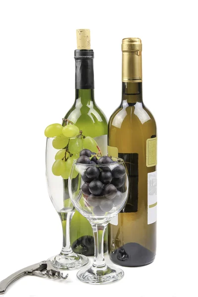 Vino y uvas. — Foto de Stock