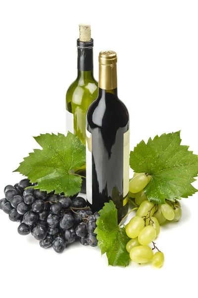Víno a hrozny. — Stock fotografie