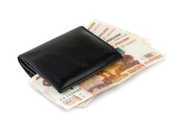 Çanta ve Rusya ruble.