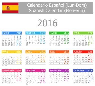2016 İspanyol tip-1 takvimi Pts-Paz