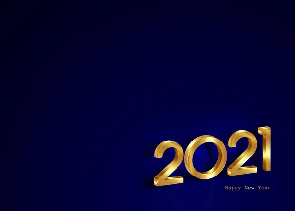 Golden 2021 Νέο Έτος Λογότυπο Πανό Χώρο Αντιγραφής Χριστουγεννιάτικο Θέμα — Διανυσματικό Αρχείο