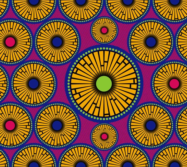 Африканская Восковая Ткань Этнические Украшения Ручной Работы Вашего Дизайна Афро — стоковый вектор