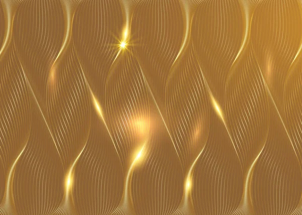Luxury Golden Wallpaper Art Deco Pattern Vip Invitation Background Texture — Stock Vector