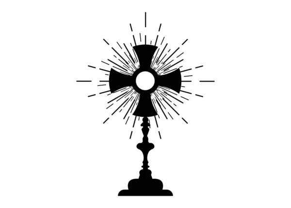 Чудовисько Остенсоріум Використовується Римо Католицькій Старокатолицькій Англіканській Церемоніях Благословення Благословенного — стоковий вектор