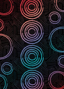 Afrika baskı kumaşı, tasarımın için el yapımı Etnik süs, kabile motifleri geometrik elementler. Vektör dokusu, afro tekstil renkli moda. Pareo elbise, Mali 'den halı batiği.