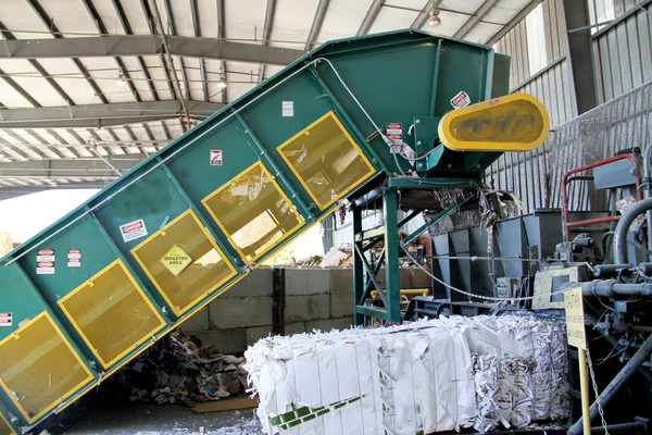 Industrial automatic paper baler — Stock Photo, Image