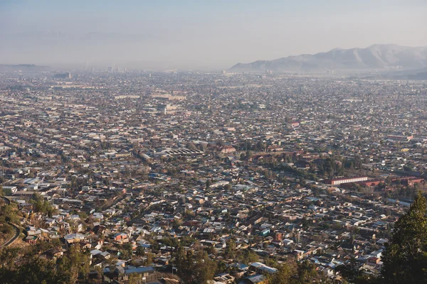 Santiago de chile high view — Stock Photo, Image