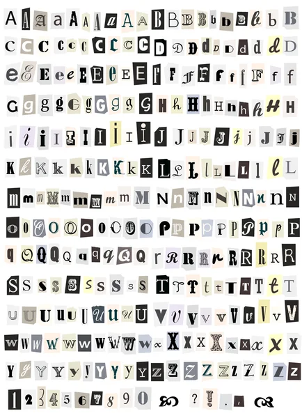 Gri alfabe sembolleri