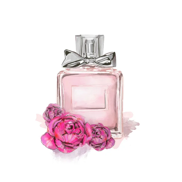 Glas parfum borrle — Stockfoto