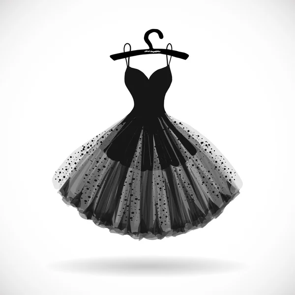 Kleine zwarte jurk — Stockvector