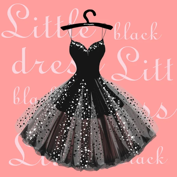 小黑裙 — 图库矢量图片
