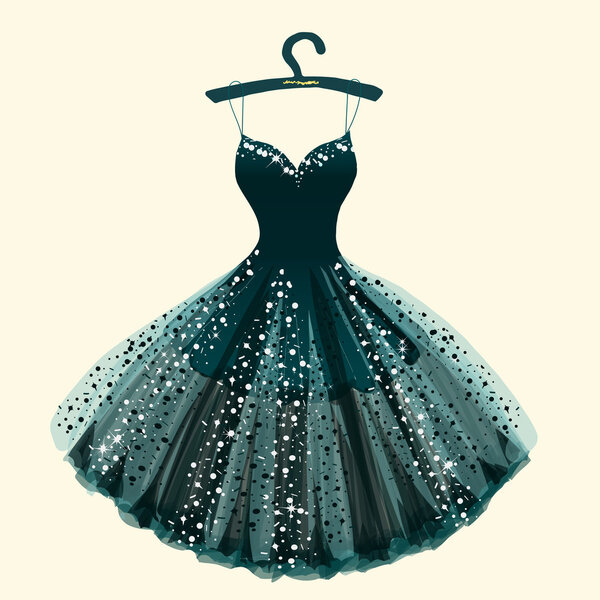 hand drawn festive dress