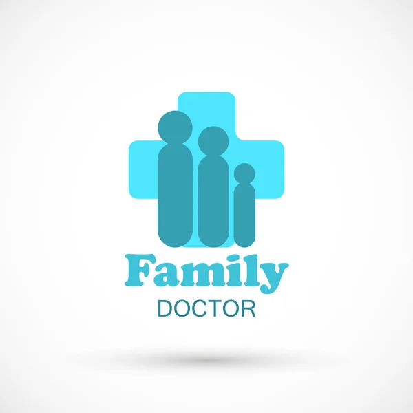 Ícone médico de família — Vetor de Stock