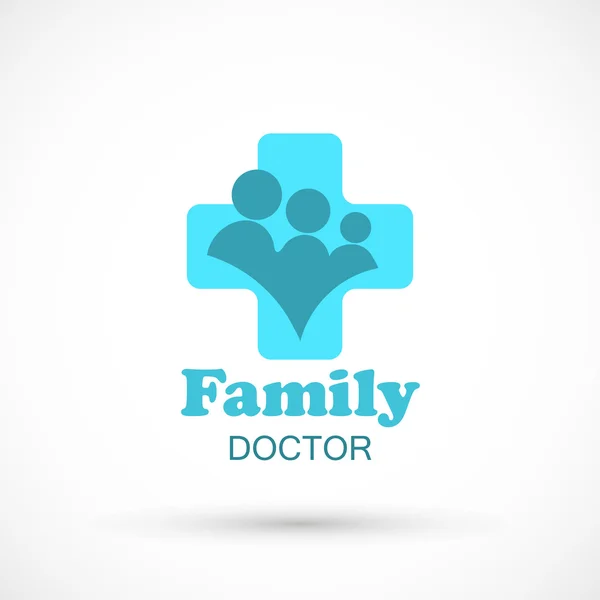 Ícone médico de família — Vetor de Stock