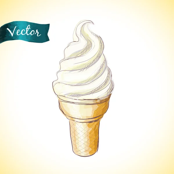 美味冰淇淋 — 图库矢量图片
