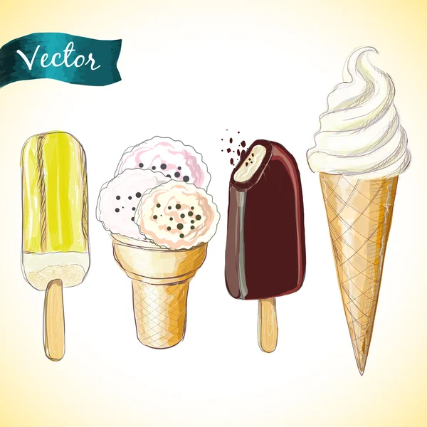 Set de helados — Archivo Imágenes Vectoriales