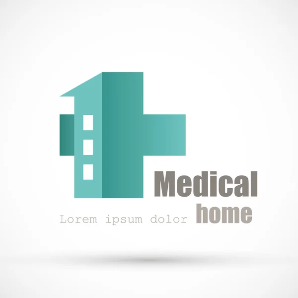 Teplate logotipo médico —  Vetores de Stock