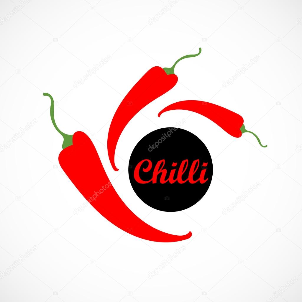 Chilli  peppers icon, vector illustration