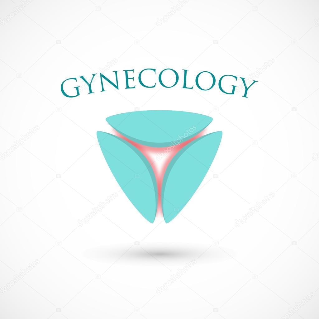 Gynecology logo template, vector illustration