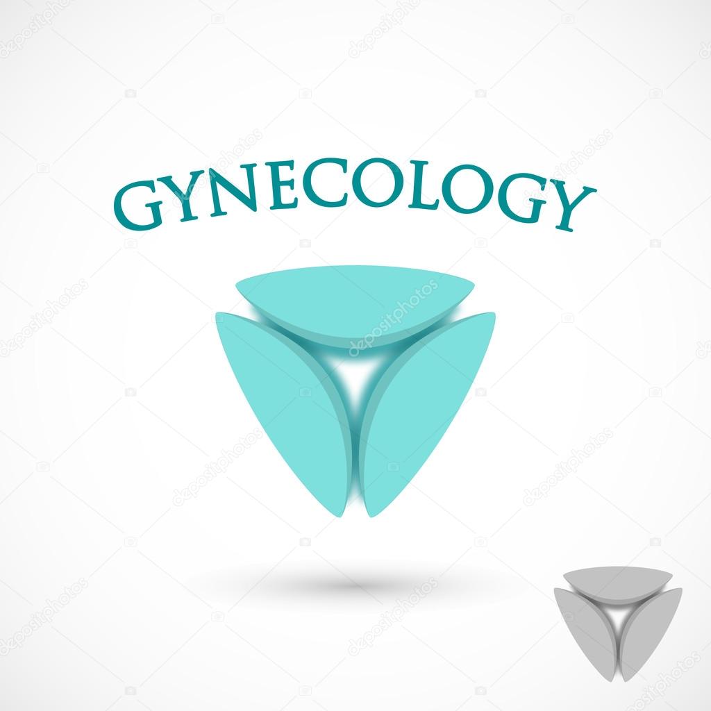 Gynecology logo template, vector illustration