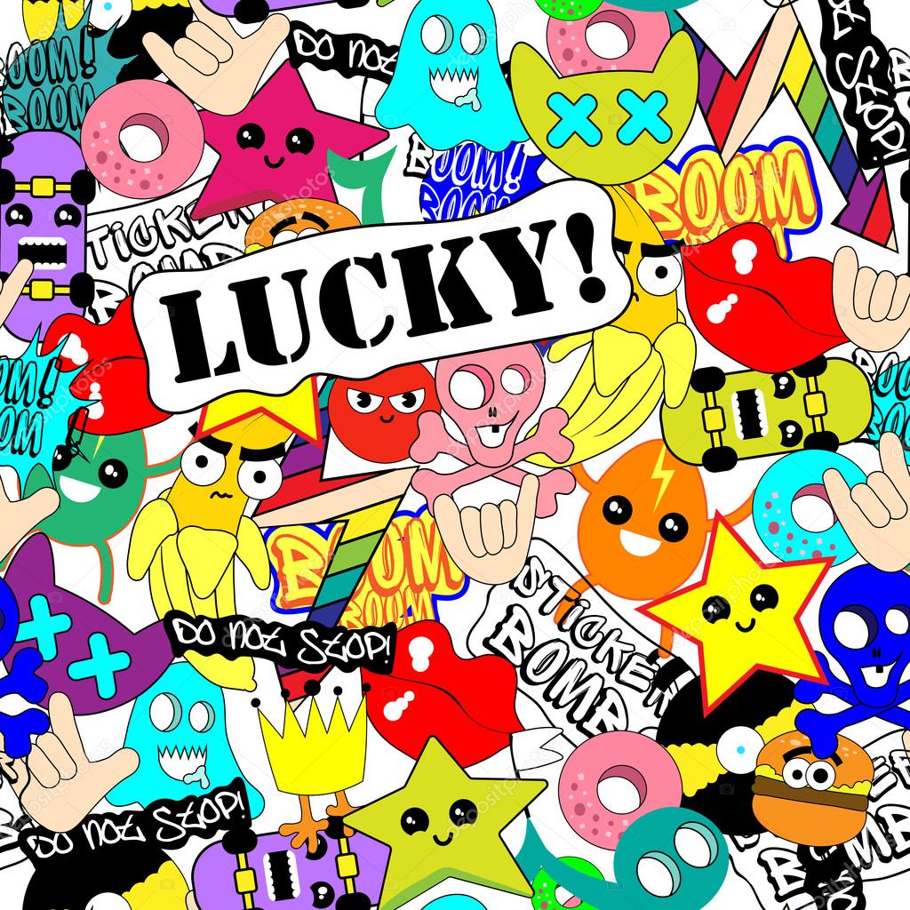 Colorful stickers background Stock Vector Image by ©shekaka 120228334