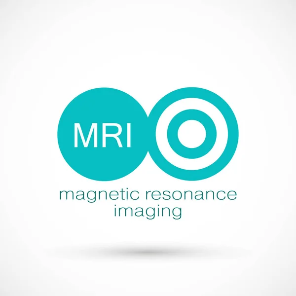 Logo Diagnostické Vektorové Ikony Mri Magnetická Rezonance Zobrazovací Lékařské Zařízení — Stockový vektor