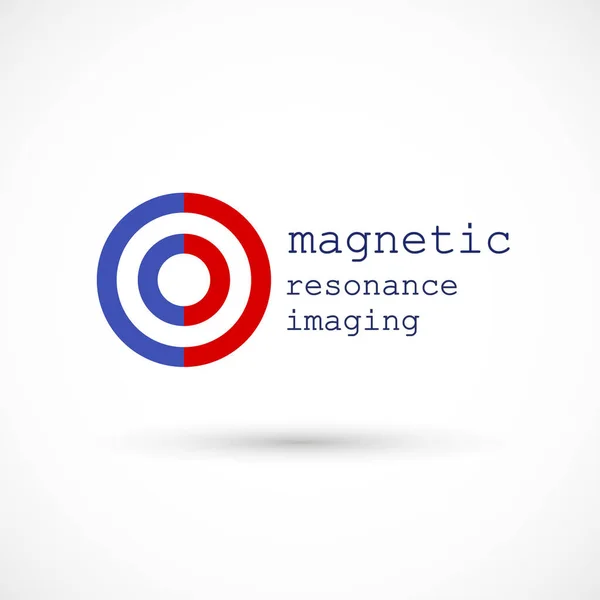 Mri Diagnostische Vector Pictogram Logo Magnetische Resonantie Beeldvorming Medische Machine — Stockvector