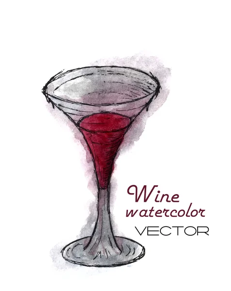 Glas Cocktail — Stockvektor