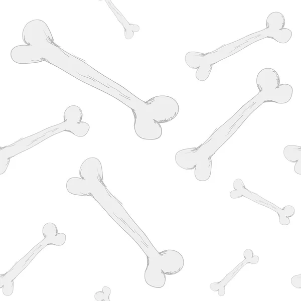 Naadloze patroon met botten — Stockvector