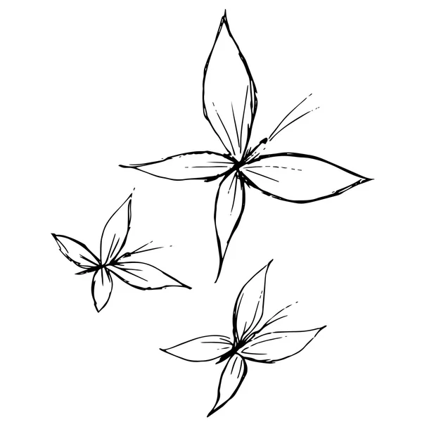 Skupina z motýlů ilustrace — Stockový vektor