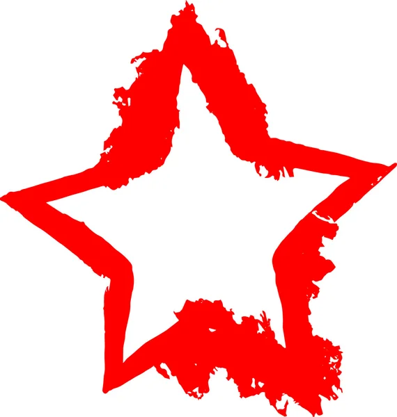 Rode ster te behalen — Stockvector