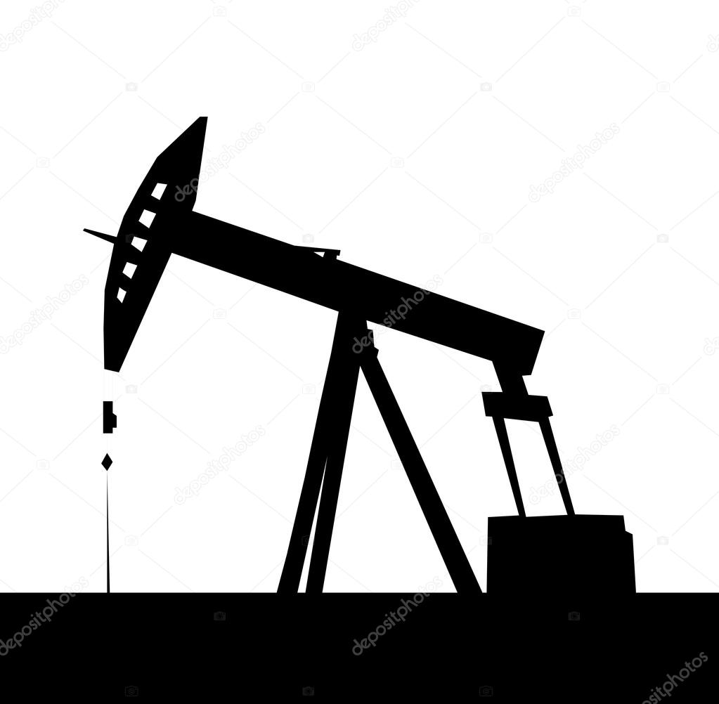 Oil derrick silhouette