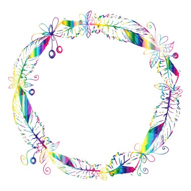 Daire çerçeve tüylü