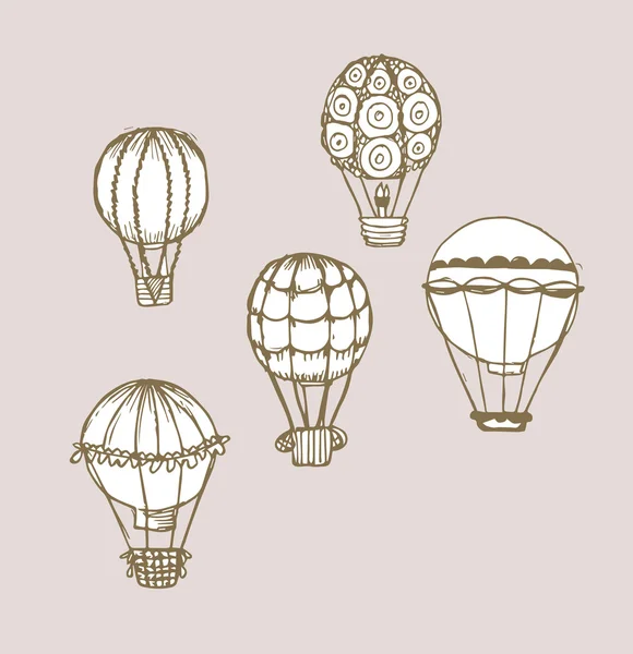 Air balloons set — Stock Vector