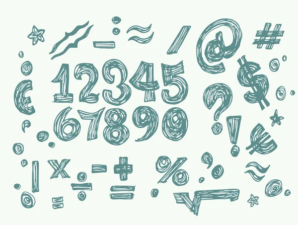 Σύνολο αριθμούς αριθμομηχανή — Διανυσματικό Αρχείο